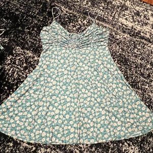 urban outfitters blue floral dress